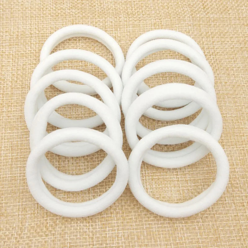 100pcs High Elastic Hair Bands For Girls Black Hairband Rubber Ties Ponytail Holder Scrunchies Kids Hair Accessories