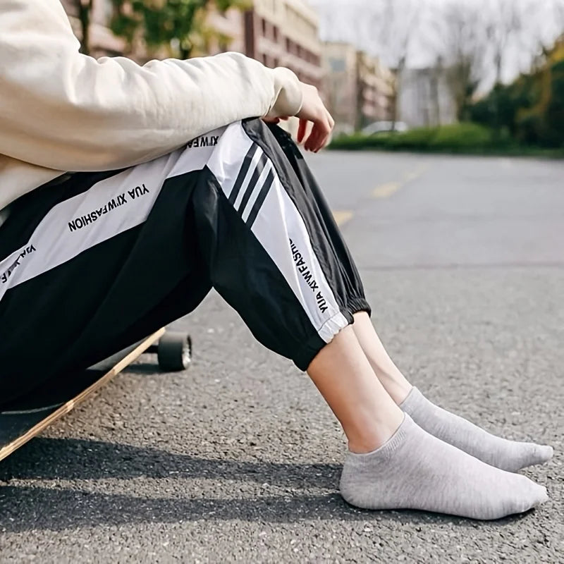 3/5/10PC Unisex Casual Plain Color Boat Socks Thin Breathable Comfy Anti Odor Sweat-absorbing Low Cut Ankle Socks For Men Women